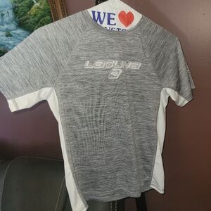 🐣 Laguna Gray and White Athletic Shirt